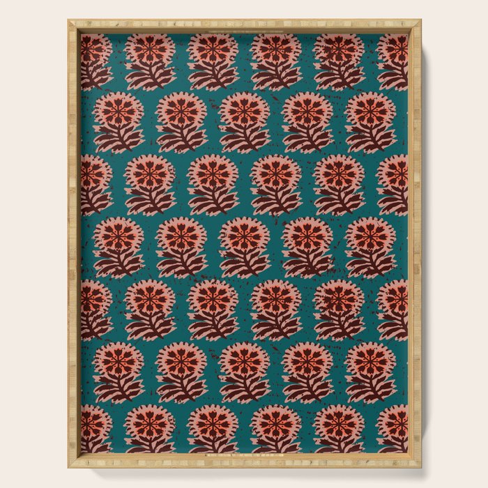 MACHA TEAL COSMOS Serving Tray Gallery Image 1