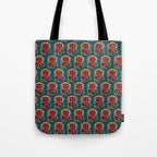 MACHA TEAL COSMOS Tote Bag Gallery Image 1