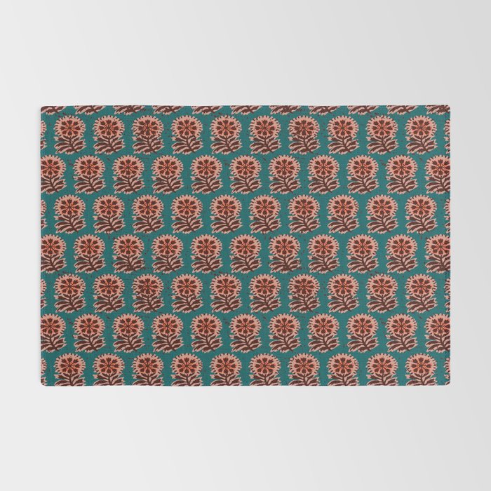 MACHA TEAL COSMOS Rug Gallery Image 2