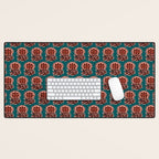 MACHA TEAL COSMOS Desk Mat Gallery Image 1