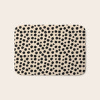 Irregular Small Polka Dots black Bath Mat Gallery Image 1