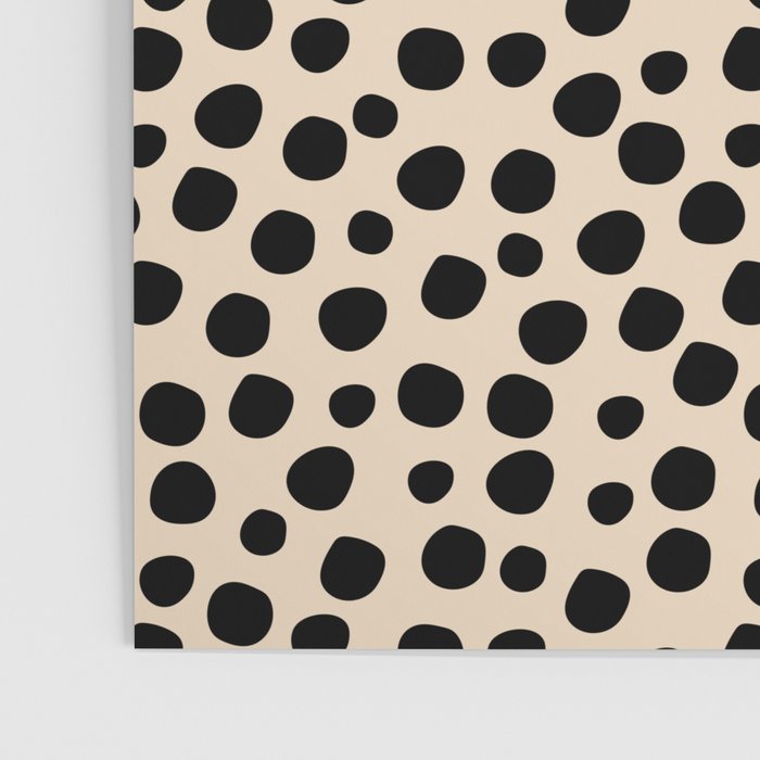 Irregular Small Polka Dots black Poster Gallery Image 3