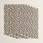 Irregular Small Polka Dots black Wrapping Paper Gallery Image 3