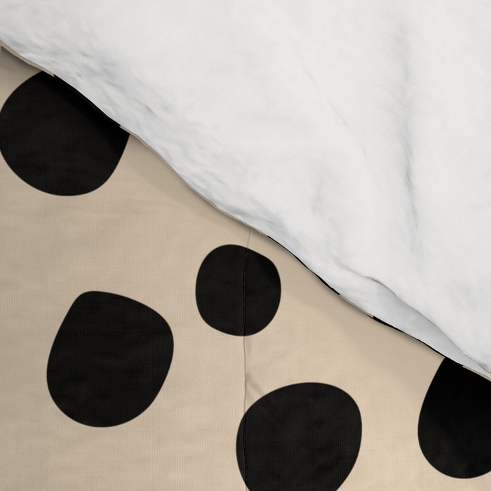 Irregular Small Polka Dots black Comforter Gallery Image 4