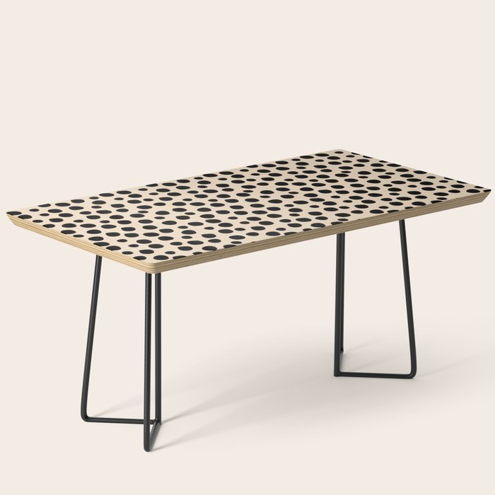 Irregular Small Polka Dots black Coffee Table Gallery Image 1