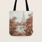 New England Autumn - travel photography Maine fall foliage trees Tote Bag Gallery Image 1