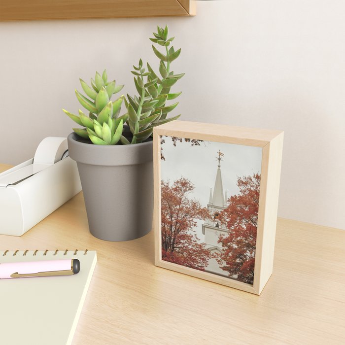 New England Autumn - travel photography Maine fall foliage trees Mini Art Print Gallery Image 2