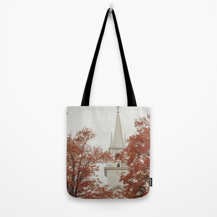 New England Autumn - travel photography Maine fall foliage trees Tote Bag Gallery Image 2
