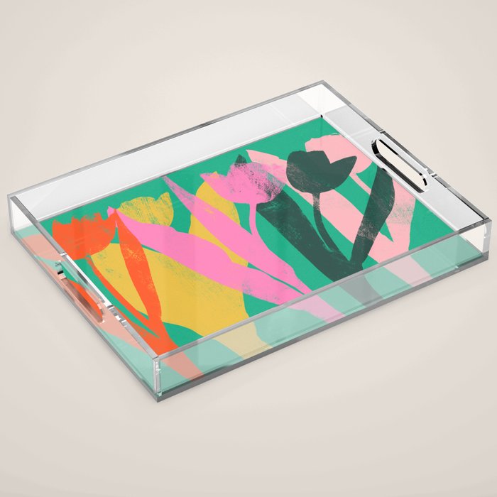 tulips 12 Acrylic Tray Gallery Image 1