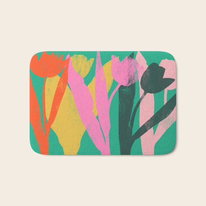 tulips 12 Bath Mat Gallery Image 1