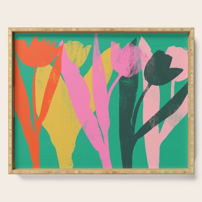 tulips 12 Serving Tray Gallery Image 1