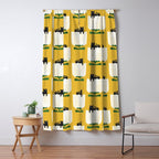 Still life with cat and flower Window Curtain Gallery Image 5