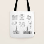 Philly Love Tote Bag Gallery Image 1