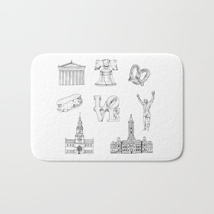 Philly Love Bath Mat Gallery Image 1