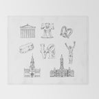 Philly Love Throw Blanket Gallery Image 2