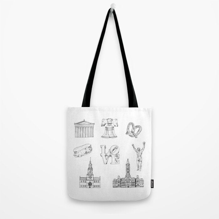 Philly Love Tote Bag Gallery Image 2