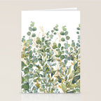 Gold And Green Botanical Eucalyptus Leaves Stationery Card Gallery Image 2