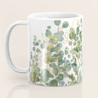 Gold And Green Botanical Eucalyptus Leaves Coffee Mug Gallery Image 3