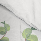 Gold And Green Botanical Eucalyptus Leaves Comforter Gallery Image 4