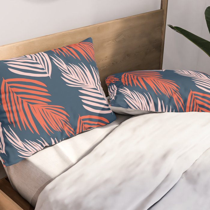 Blue Palms Pillow Sham Gallery Image 2