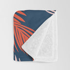 Blue Palms Throw Blanket Gallery Image 3
