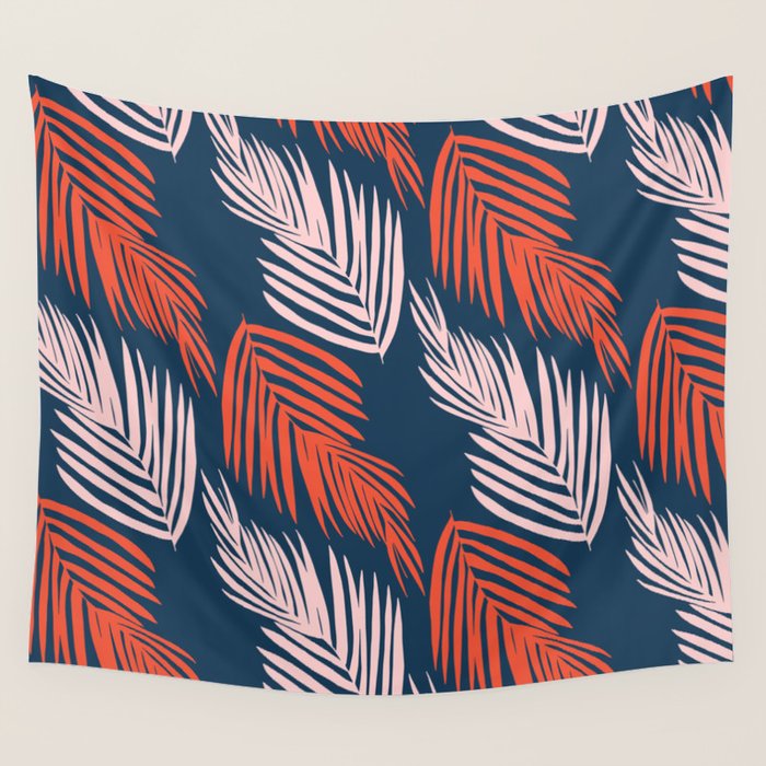 Blue Palms Wall Tapestry Gallery Image 1