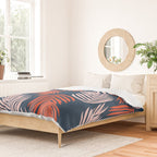 Blue Palms Duvet Cover Gallery Image 2