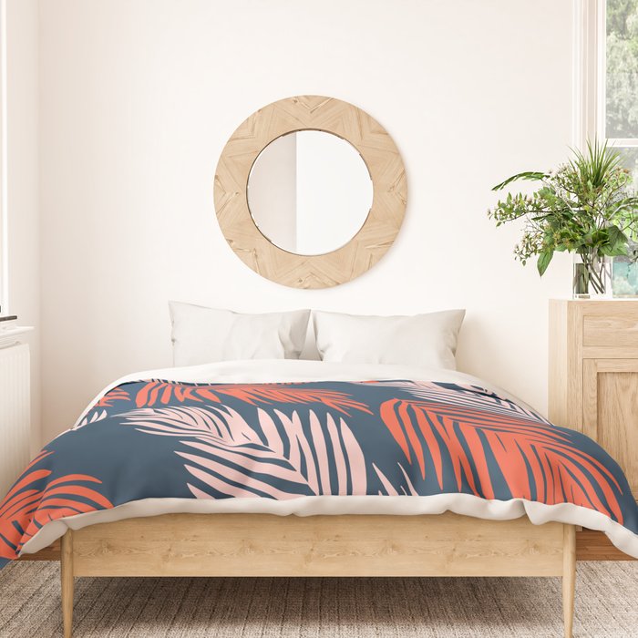 Blue Palms Duvet Cover Gallery Image 3