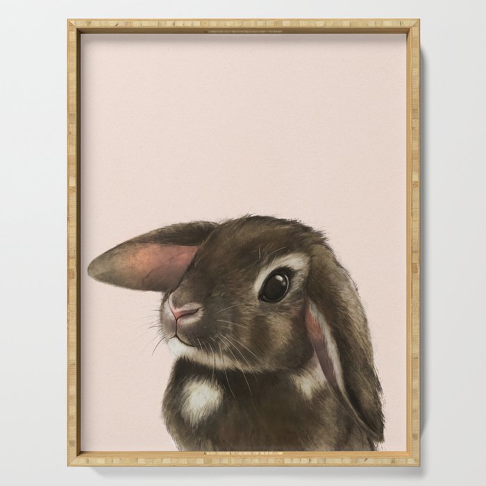 baby bunny Serving Tray Gallery Image 1