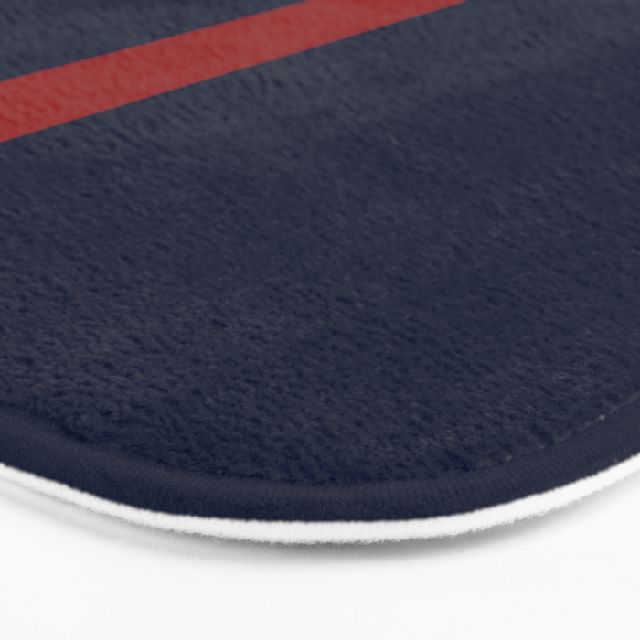 Navy Red Bath Mat Gallery Image 3