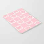 Pink Bow Checkered Print Notebook Gallery Image 2