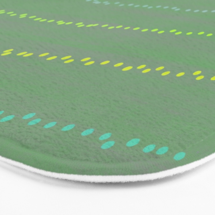 Minimal Doodle Dots in Sage Green Bath Mat Gallery Image 3