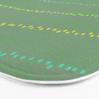 Minimal Doodle Dots in Sage Green Bath Mat Gallery Image 3