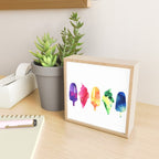 Rainbow Watercolor Popsicles Ice Cream Cones Mini Art Print Gallery Image 2