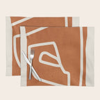 abstract minimal 57 Terracota Placemat Gallery Image 1