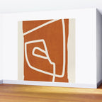 abstract minimal 57 Terracota Wall Mural Gallery Image 2