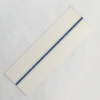 Farmhouse Stripe in Navy Blue Yoga Mat Gallery Image 1