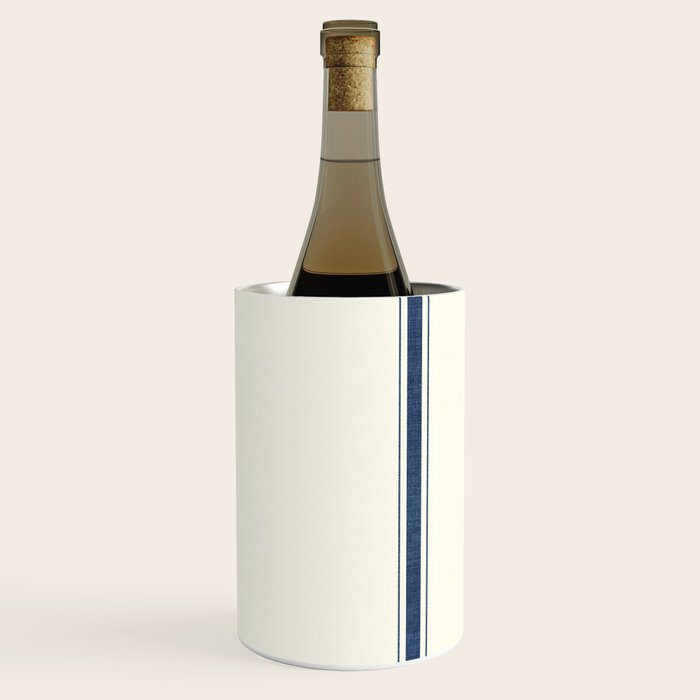 Farmhouse Stripe in Navy Blue Wine Chiller Gallery Image 3