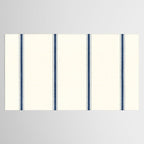 Farmhouse Stripe in Navy Blue Tablecloth Gallery Image 2
