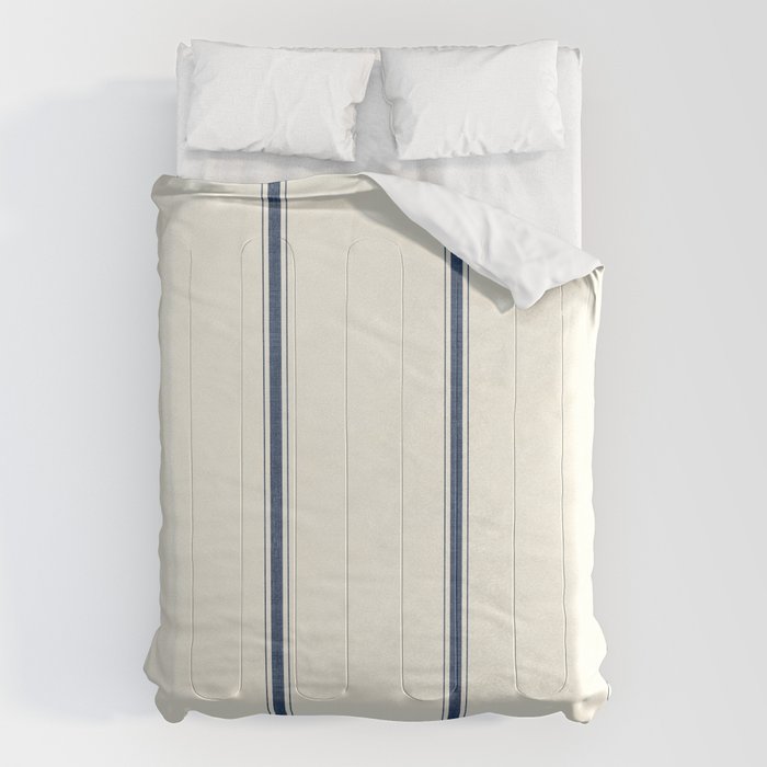 Farmhouse Stripe in Navy Blue Comforter Gallery Image 6