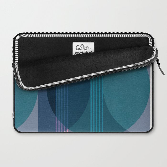 Abstraction_BLUE_LANDSCAPE_MOONLIGHT_NATURE_POP_ART_)521A Laptop Sleeve Gallery Image 2