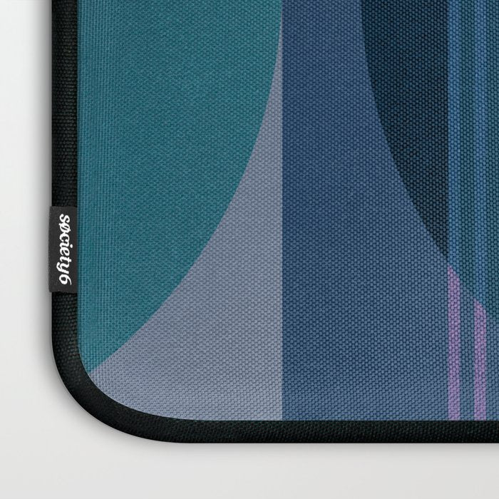 Abstraction_BLUE_LANDSCAPE_MOONLIGHT_NATURE_POP_ART_)521A Laptop Sleeve Gallery Image 3