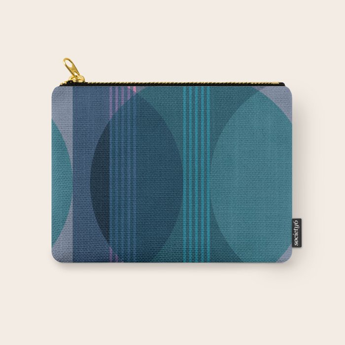 Abstraction_BLUE_LANDSCAPE_MOONLIGHT_NATURE_POP_ART_)521A Carry All Pouch Gallery Image 1