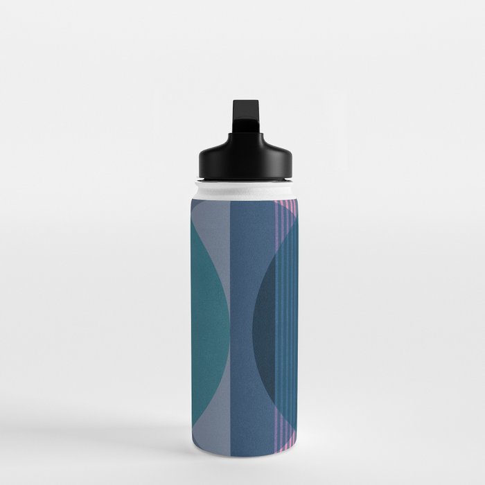 Abstraction_BLUE_LANDSCAPE_MOONLIGHT_NATURE_POP_ART_)521A Water Bottle Gallery Image 3