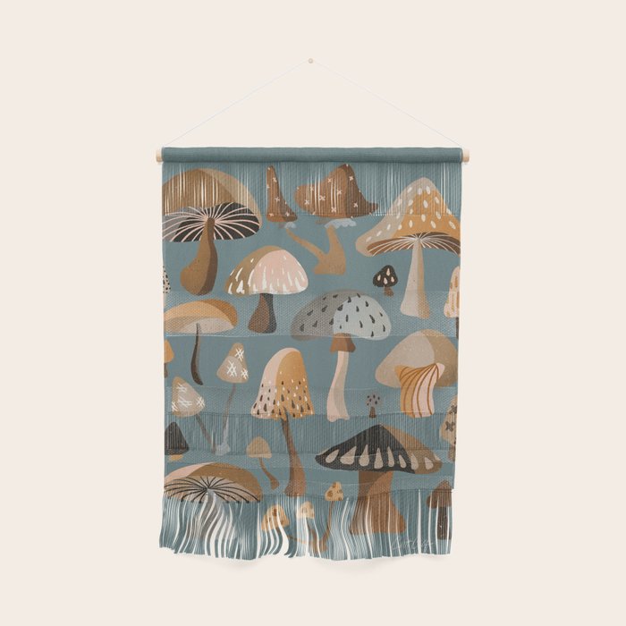 Mushroom Collection â Neutral Palette Wall Hanging Gallery Image 1