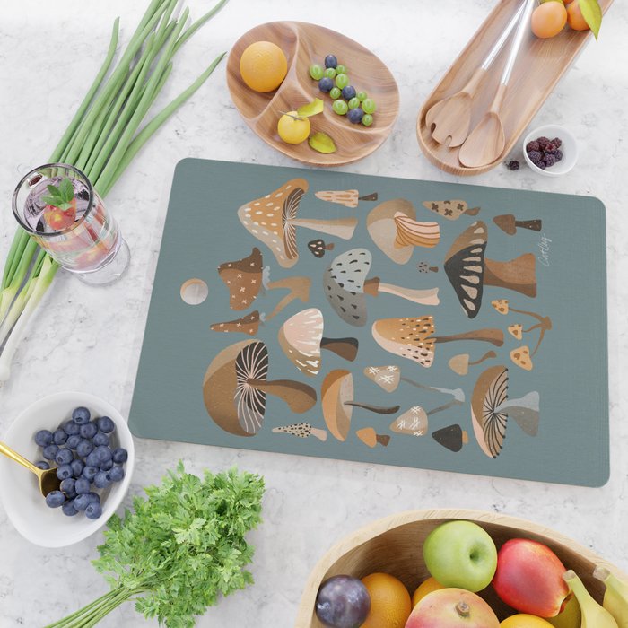 Mushroom Collection â Neutral Palette Cutting Board Gallery Image 2