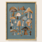 Mushroom Collection â Neutral Palette Serving Tray Gallery Image 1