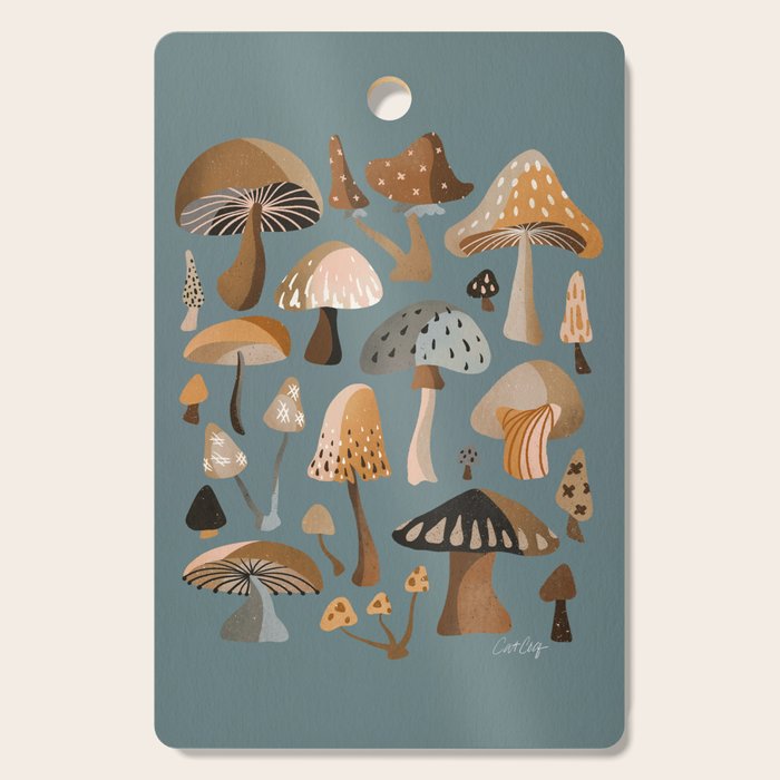 Mushroom Collection â Neutral Palette Cutting Board Gallery Image 1