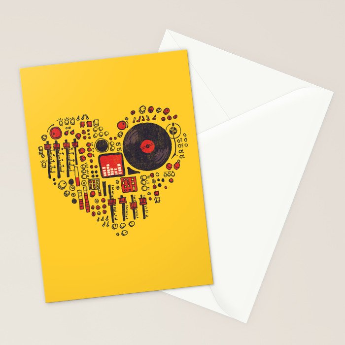 Music in every heartbeat Stationery Card Gallery Image 2