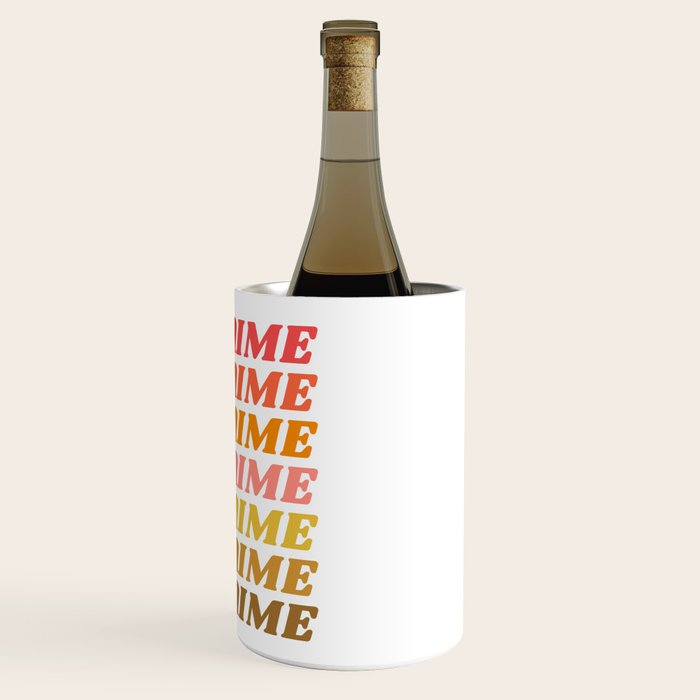 Je T'aime - French for I Love You in Warm Red, Orange, and Yellow Colors Wine Chiller Gallery Image 3